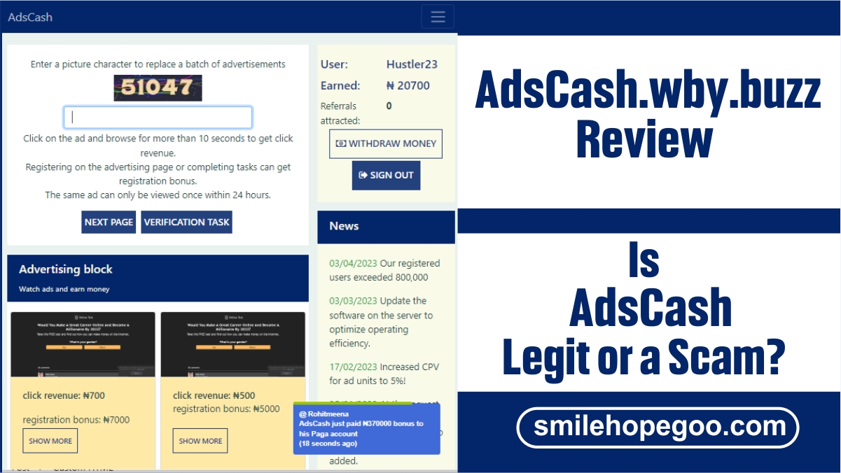 Adscash-wby.buzz Review: Legit or Scam