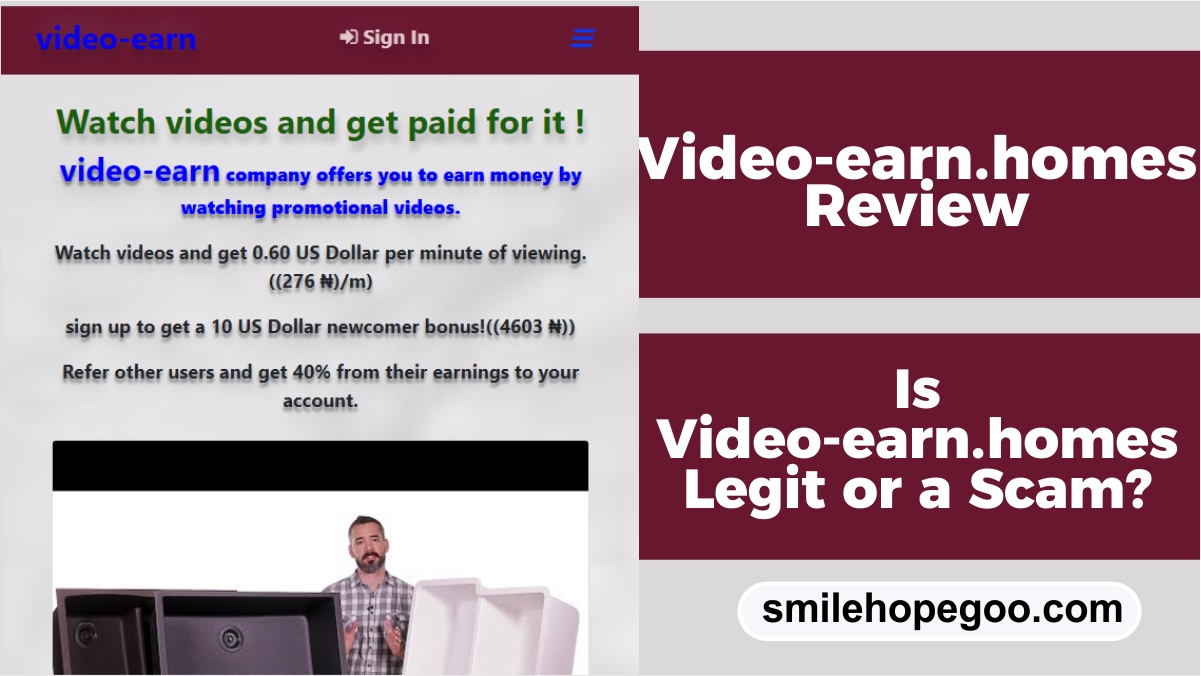 Video-earn.homes Review