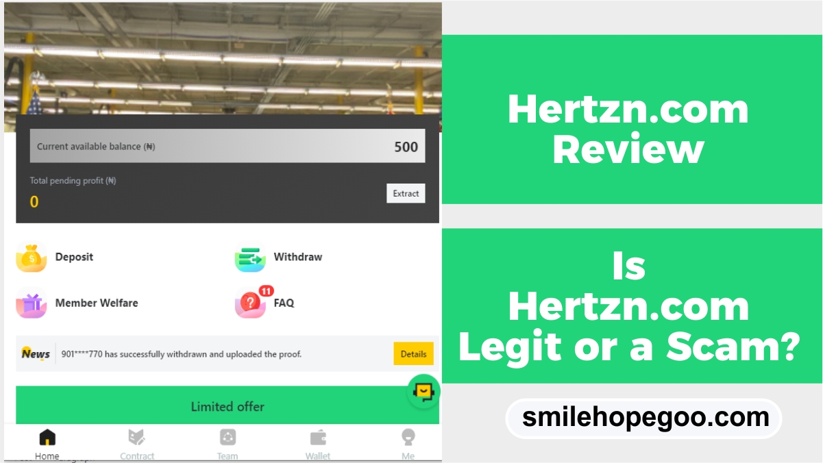 Hertzn.com Review – Is Hertzn.com Legit, Scam and Reliable?